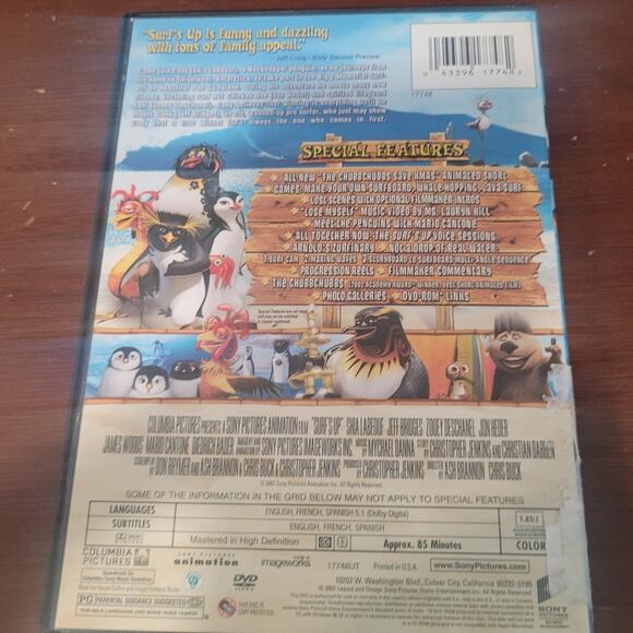 Surf’s Up DVD Widescreen Special Edition Animated Family Movie Penguins - Picture 4 of 4